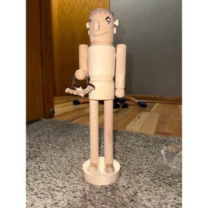 Wooden Frankenstein Nutcracker Halloween Decor By Make Market
